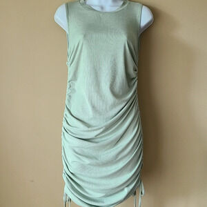 NWT Mingriya Women's Drawstring Sleeveless Crew Neck dress size M